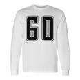 背番号 60 チーム短大スポーツ背番号付きユニフォーム 長袖Tシャツ ギフトのアイデア