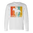 面白い 競馬 ビンテージ レースデー Ky ダービー 馬 ジョッキー 長袖Tシャツ ギフトのアイデア