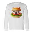 面白いtシャツ フレンチブルドッグ 犬 ハンバーガー メンズ グッズ かわいい おもしろ 面白い 服 ネタ 長袖tシャツ 長袖Tシャツ ギフトのアイデア