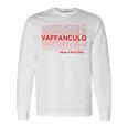 面白いvaffanculoデザイン イタリア語で素敵な一日を。 長袖Tシャツ ギフトのアイデア