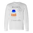 飲んでます。 I Love Milk 牛乳 ミルク びん ボトル カップ 健康 の イラスト 長袖tシャツ 長袖Tシャツ ギフトのアイデア