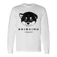 黒柴ちびちゃん かわいい柴犬 長袖Tシャツ ギフトのアイデア