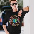 180 Banderas Banderas Del Mundo Mapa Del Mundo Con Banderas Camiseta de manga larga Regalos para él