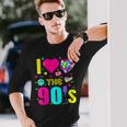 1990'S 90S Retro I Heart The Nineties Costume Party 長袖Tシャツ 彼への贈り物