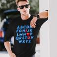 Abc アルファベット I Love You 英語 先生 バレンタインデー 長袖Tシャツ 彼への贈り物