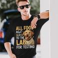 All Food Must Go To The Lab For Testing 長袖Tシャツ 彼への贈り物