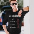 All You Need Is Love 面白くてかわいい数学方程式 長袖Tシャツ 彼への贈り物