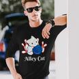 Alley Cat ボーリングtシャツ 長袖Tシャツ 彼への贈り物