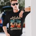 Aloha Beaches ハワイ サーフィン ストランドパーティー バケーション サーファー 長袖Tシャツ 彼への贈り物