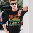 Awesome Dads Do キックボクシング キックボックス キックボクサー 長袖Tシャツ 彼への贈り物
