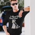 Best Dog Dad Ever ワイヤーフォックステリア 長袖Tシャツ 彼への贈り物