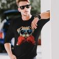 Boxeo Bulldog Amante Dueño Kickboxing Divertido Boxer Perro Camiseta de manga larga Regalos para él
