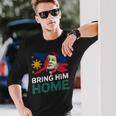 Bring Him Home サポーター Digong Duterte フィリピン Du30 長袖Tシャツ 彼への贈り物