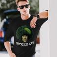 Brocco Lee ブロッコリー ブルースビーガン ベジタリアン ワードゲーム 長袖Tシャツ 彼への贈り物