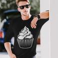 Cupcake カップケーキ 長袖Tシャツ 彼への贈り物