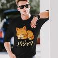 Cute Kawaii Cat Pajama かわいい猫のパジャマ 長袖Tシャツ 彼への贈り物