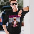 Daddy's Home Pink President Donald Trump House 長袖Tシャツ 彼への贈り物