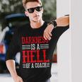 Darkness Is A Hell Of A Coach やる気を引き出す考え方 長袖Tシャツ 彼への贈り物