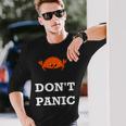 Don't Panic Rustacean Ferris The Crab Rustプログラミング 長袖tシャツ 長袖Tシャツ 彼への贈り物