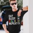 Eatleepolve Repeat キューブゲーム ルービックtシャツ 長袖Tシャツ 彼への贈り物