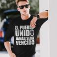 El Pueblo Unido Jamaseraencido Protestlogan 長袖Tシャツ 彼への贈り物