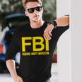Fbi – 連邦戦利品検査官xオンリーラブデートファンアイロニー 長袖Tシャツ 彼への贈り物