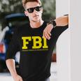Fbi連邦捜査官事務所両面 長袖Tシャツ 彼への贈り物