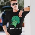 Brocco-Lee Punegetable Love ブロッコリー ビーガンダイエット 長袖Tシャツ 彼への贈り物