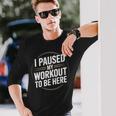 Gym Fitness Workout Motivation Humor Training 長袖Tシャツ 彼への贈り物