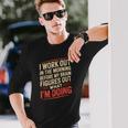 Gym Workout Weightlifting Humor Fitness Training Gear 長袖Tシャツ 彼への贈り物