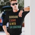 Italian First Name Giordano 長袖Tシャツ 彼への贈り物