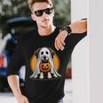 My Dog Is My Boo ハロウィン ゴーストドッグ メンズ レディース キッズ 長袖Tシャツ 彼への贈り物