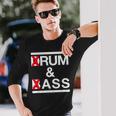 Rum And Ass Lovers Drum & Bass パロディ 皮肉なスローガン 長袖Tシャツ 彼への贈り物