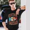 Guitarquad マッチング レトロ ヴィンテージスタイル ギターバンド 長袖Tシャツ 彼への贈り物
