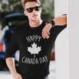 Happy Canada Day クールデザイン カナダメープルレディース メンズ キッズ 長袖Tシャツ 彼への贈り物