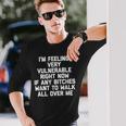 I'm Feelingeryulnerable Right Now Guys Cool Men 長袖Tシャツ 彼への贈り物