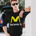 I'm Lovin' It ユーモラスな攻撃的なイヌエンド 長袖Tシャツ 彼への贈り物