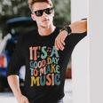 It's A Good Day To Make Music ミュージシャン バンド 音楽教師 長袖Tシャツ 彼への贈り物