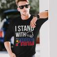 Itand With Prrd Du30 サポーター フィリピン国旗拳ポンプ 長袖Tシャツ 彼への贈り物