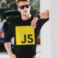 Javascript Js React AngularjsueJs NodeJs プログラマーオタク 長袖Tシャツ 彼への贈り物