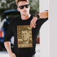 Jfk ジョン・F・ケネディ・トーンポスター 長袖Tシャツ 彼への贈り物