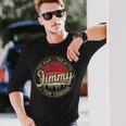 Jimmy The Man The Myth The Legend Personalized Name Long Sleeve T-Shirt Gifts for Him