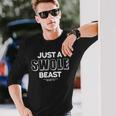 Just Awole Beast トレーニング フィットネス モチベーション ジム 格言 長袖Tシャツ 彼への贈り物