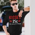 Kisses 25 Imave For College バレンタインデー デザイナー 長袖Tシャツ 彼への贈り物