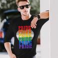 Lgbtq レインボーカラーのプライド 長袖Tシャツ 彼への贈り物