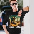 Lirili Larila イタリアのブレインロットミーム 長袖Tシャツ 彼への贈り物