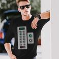 I Love Elevator ギフト かわいいエレベーターボタン メカニッククロージャー 長袖Tシャツ 彼への贈り物