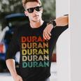 Love Heart Duran ヴィンテージスタイル ブラック デュラン 長袖Tシャツ 彼への贈り物