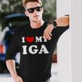 I Love My Iga 伊賀大好き 長袖Tシャツ 彼への贈り物