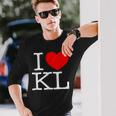 I Love ハート Kl 長袖Tシャツ 彼への贈り物
